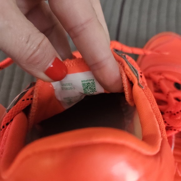 Saucony Women's Bright Orange Sneakers - Picture 3 of 9